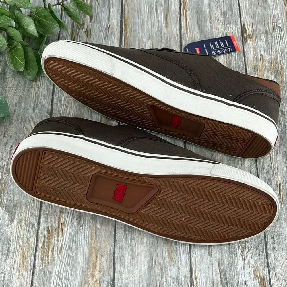 Levi's Mens Brown Ethan Casual Fashion Sneaker Shoes Size 9